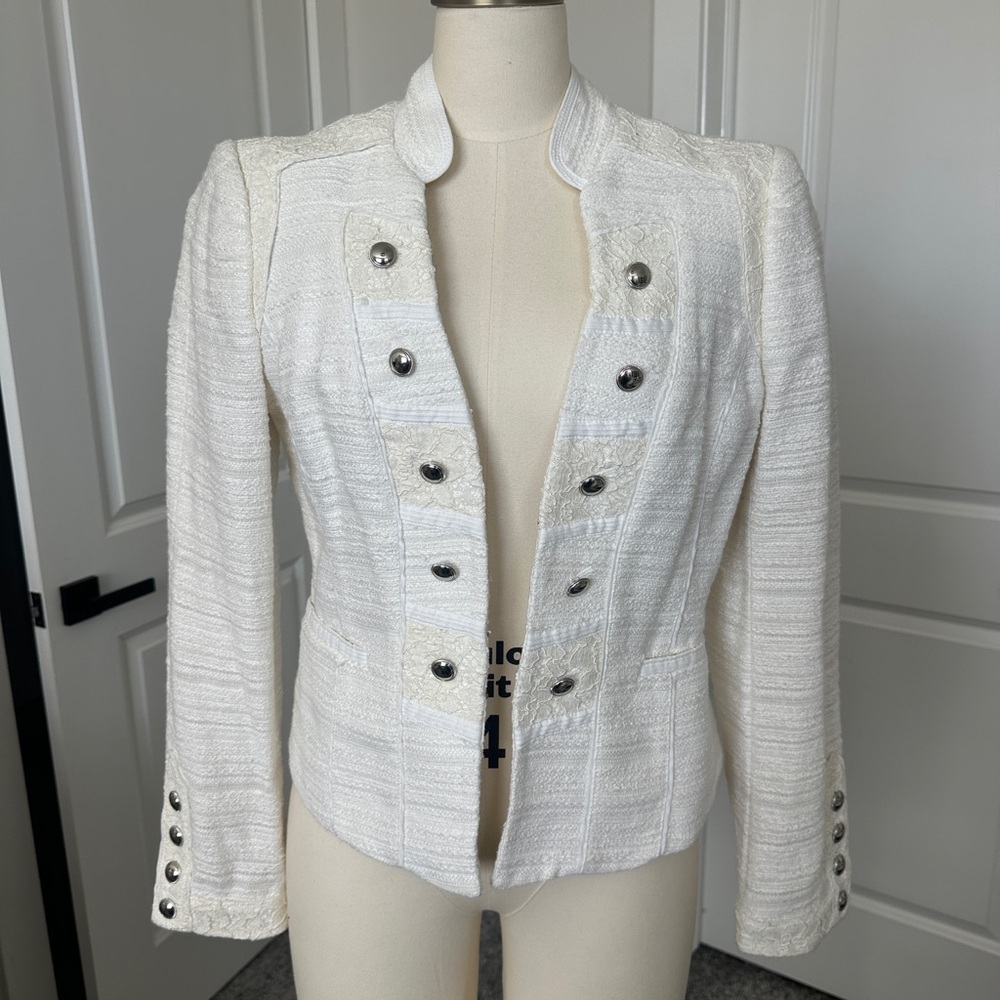 Elegant White Women's Jacket